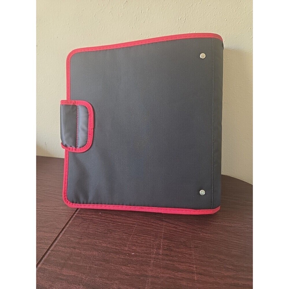 Mead Five Star 2" Binder 580 Sheet Capacity Exterior Expanding File Black Red - Picture 9 of 11